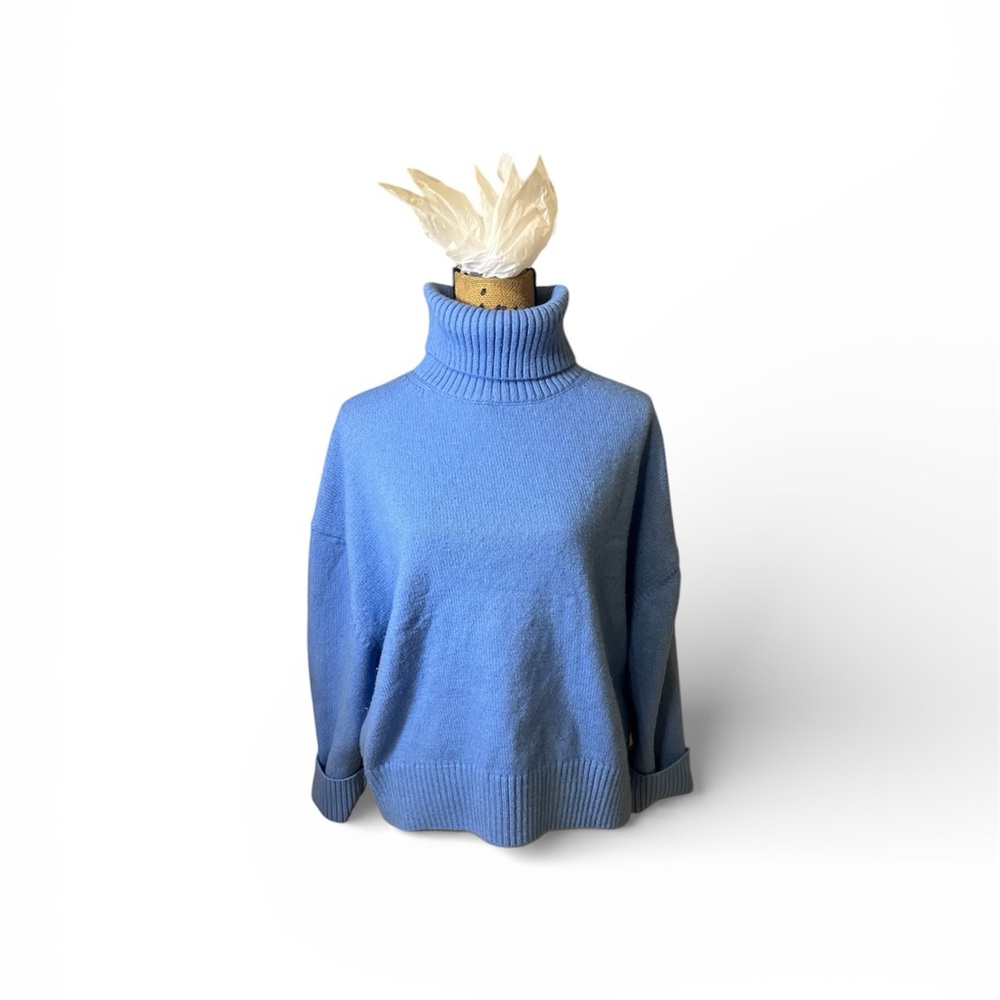 H&M Sky Blue Turtleneck Sweater